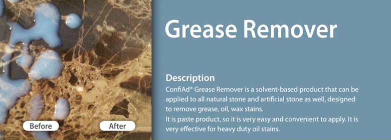 Grease Remover effectively removes grease and oil from most surfaces. Depending on the type and degree of soiling, use undiluted or 5 ~ 20% with water